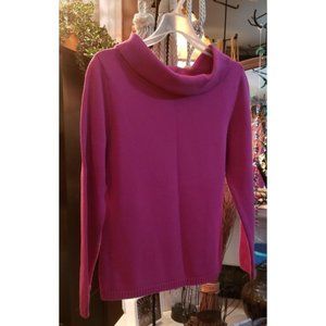 Ladies Raffaello Pink Wide Turtleneck Sweater
